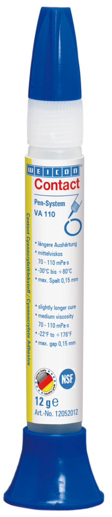 WEICON Contact VA 110 Cyanoacrylate Adhesive Instant Adhesive For The